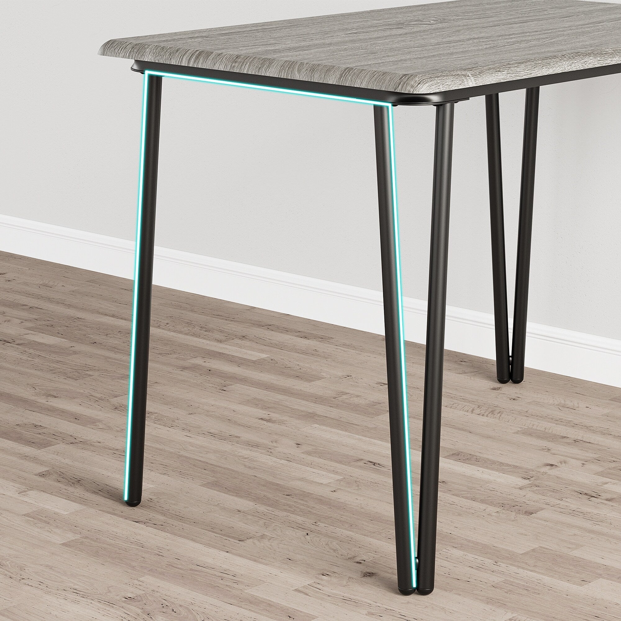 Ensemble table et chaises de cuisine moderne pour salle à manger - 3 pièces