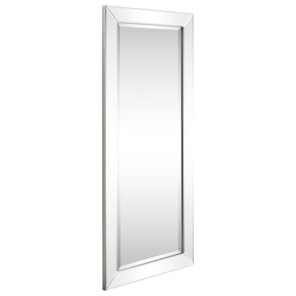 Miroir rectangulaire biseauté transparent haute définition à fixer au mur pour salle de bain, meuble-lavabo, chambre à coucher, 3 tailles