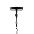 34.75 Lustre LED en fer à 6 lumières, par JONATHAN Y