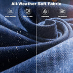 OVIOS Ensemble de meubles de jardin en osier 8 pièces avec chaise pivotante