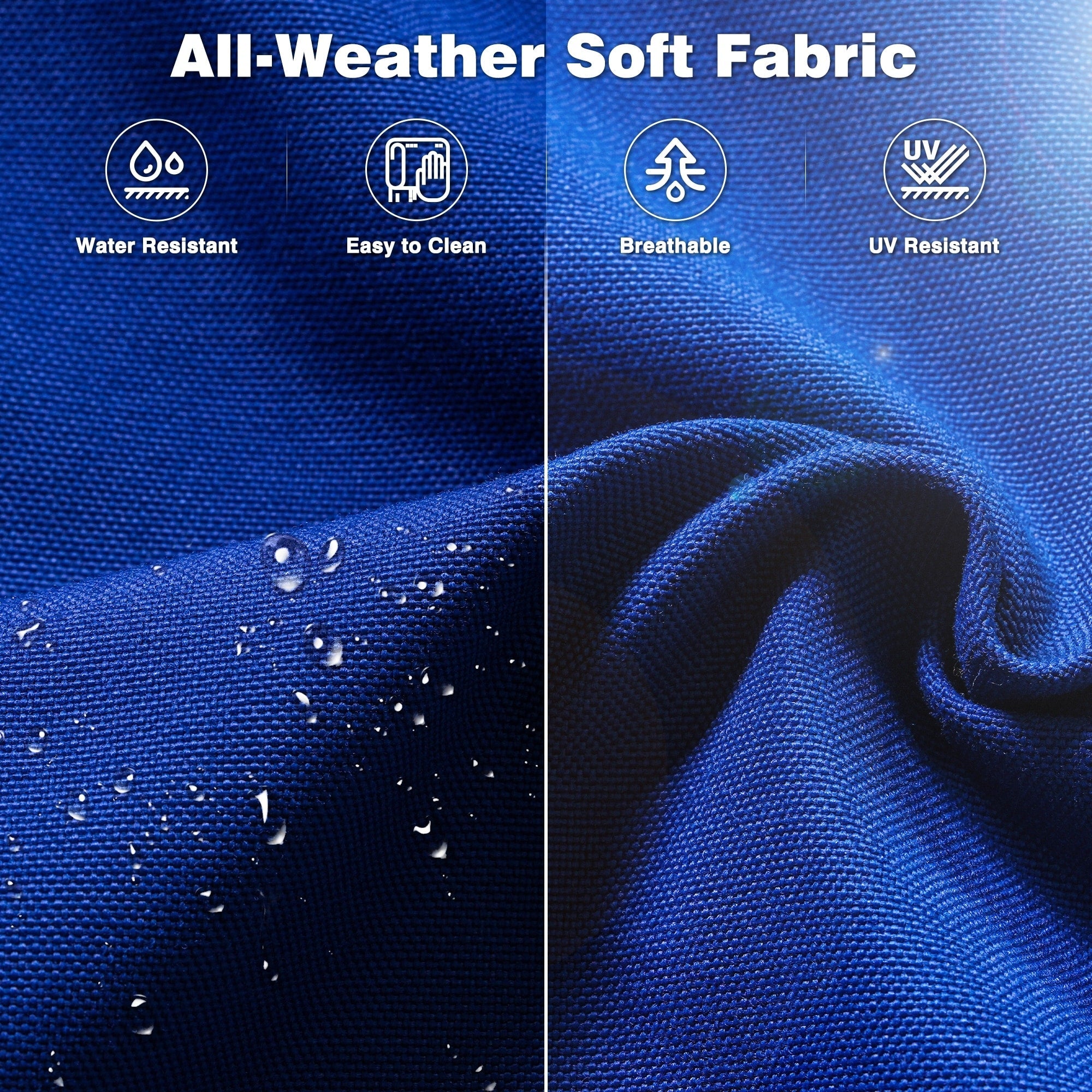 OVIOS Ensemble de meubles de jardin en osier 8 pièces avec chaise pivotante