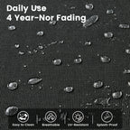 Ensemble de 9 chaises pivotantes d'extérieur en résine tressée OVIOS avec table de feu