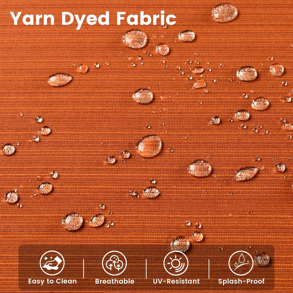 Ensemble de 9 chaises pivotantes d'extérieur en résine tressée OVIOS avec table de feu