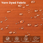 Ensemble de 9 chaises pivotantes d'extérieur en résine tressée OVIOS avec table de feu