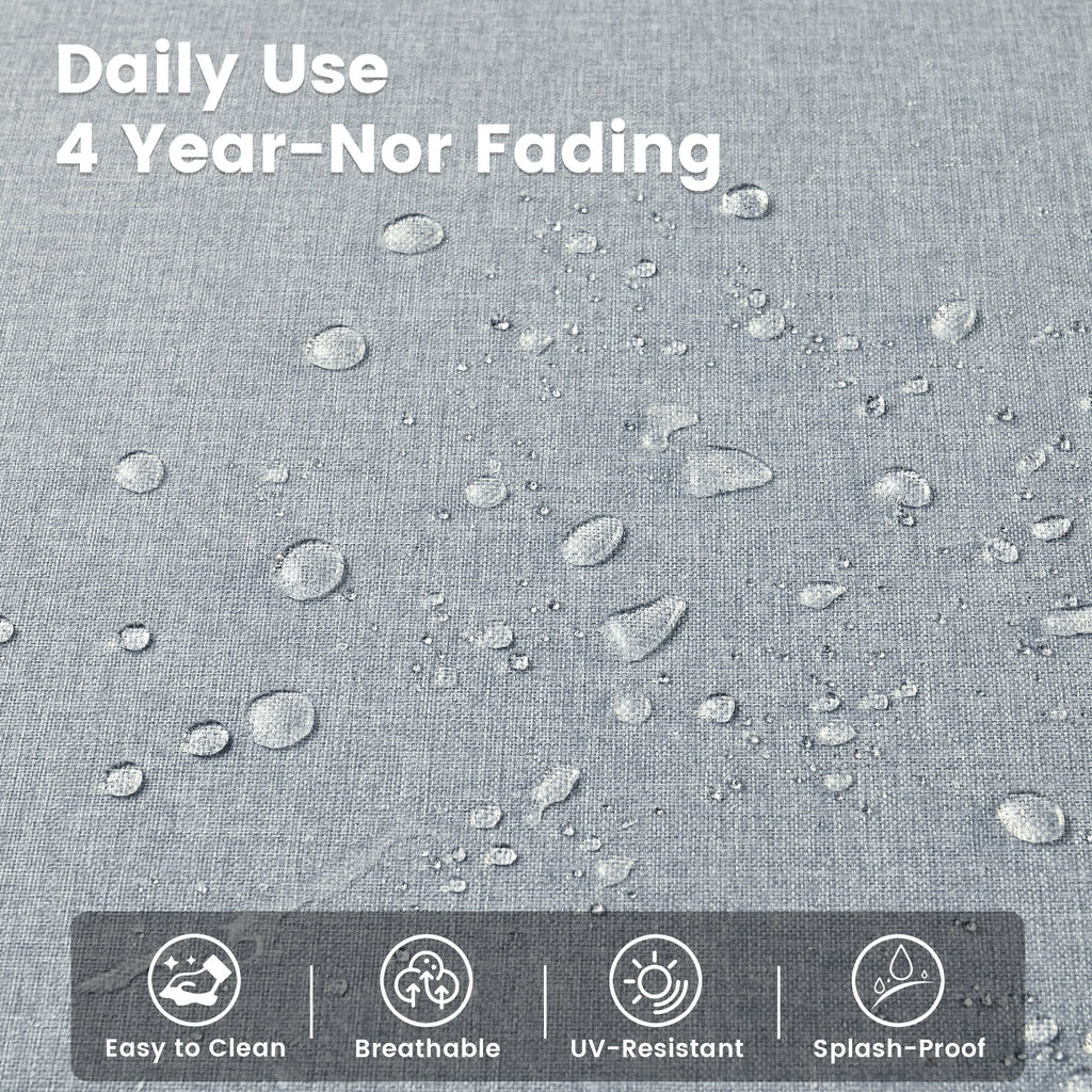 Ensemble de 9 chaises pivotantes d'extérieur en résine tressée OVIOS avec table de feu