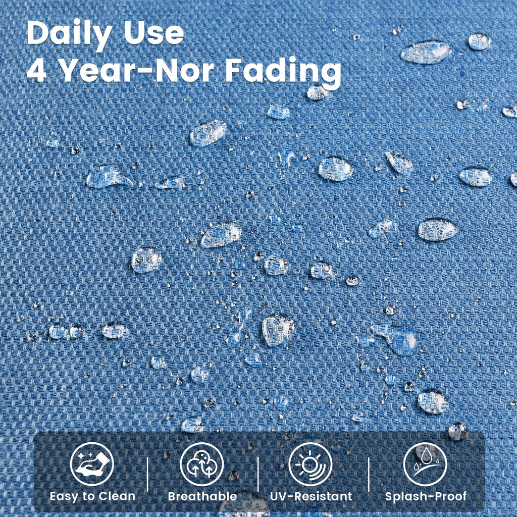 Ensemble de 9 chaises pivotantes d'extérieur en résine tressée OVIOS avec table de feu