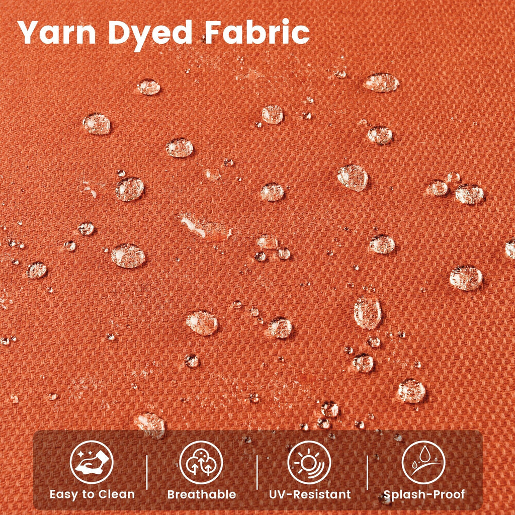 Ensemble de 9 chaises pivotantes d'extérieur en résine tressée OVIOS avec table de feu