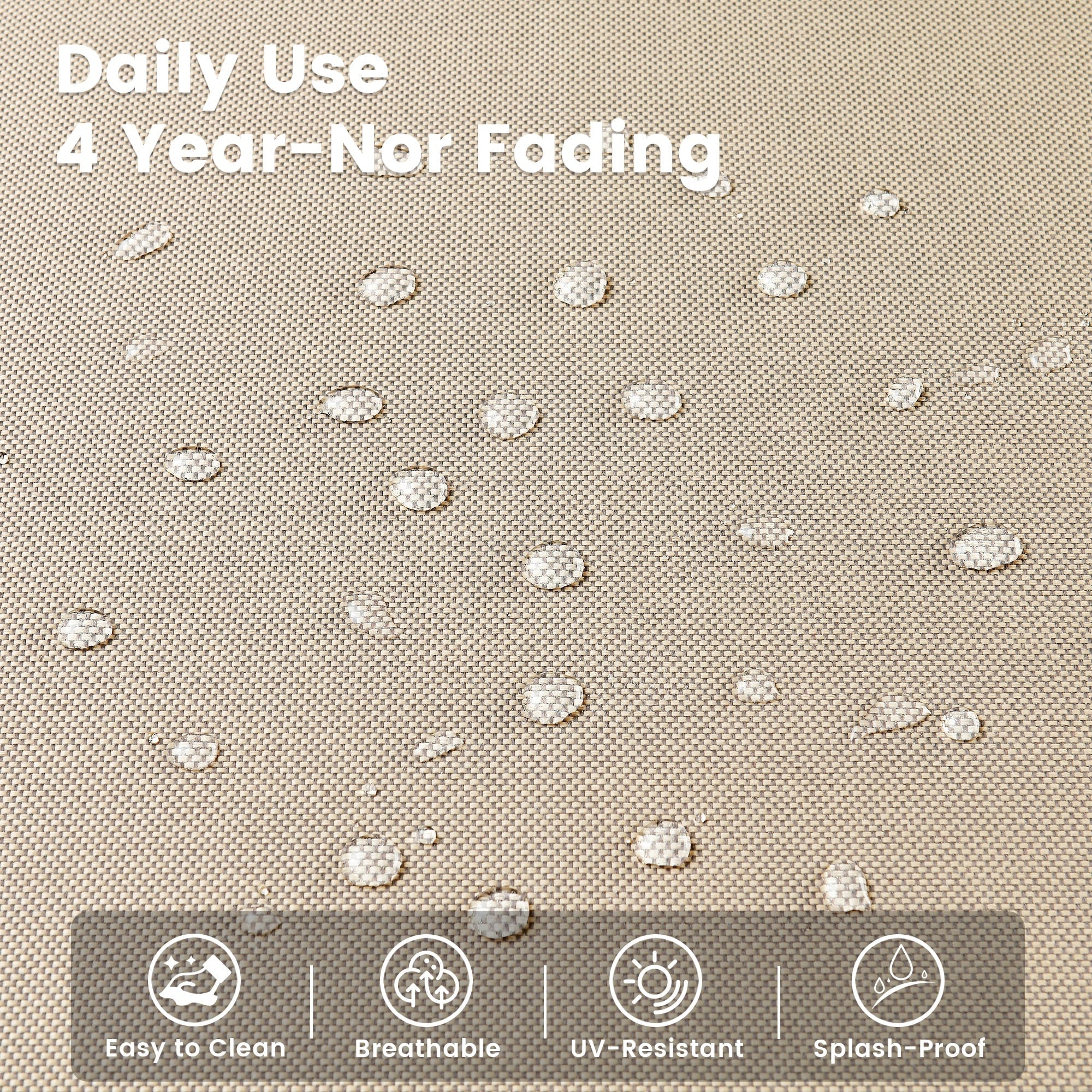 Ensemble de 9 chaises pivotantes d'extérieur en résine tressée OVIOS avec table de feu