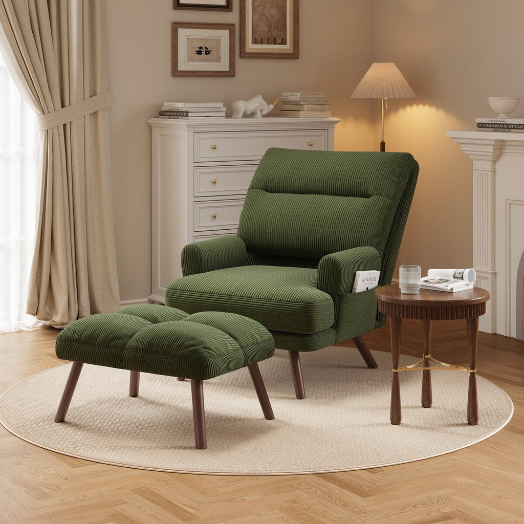 Fauteuil inclinable réglable OVIOS avec repose-pieds