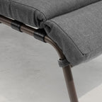 Chaise longue de jardin réglable avec coussin pour extérieur, pour terrasse, plage ou bord de piscine