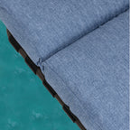 Chaise longue de jardin réglable avec coussin pour extérieur, pour terrasse, plage ou bord de piscine