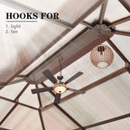 EROMMY Gazebo à toit rigide, Pergola d'extérieur avec double toit, moustiquaire et rideaux, auvent robuste pour patio, jardin, fête à la piscine