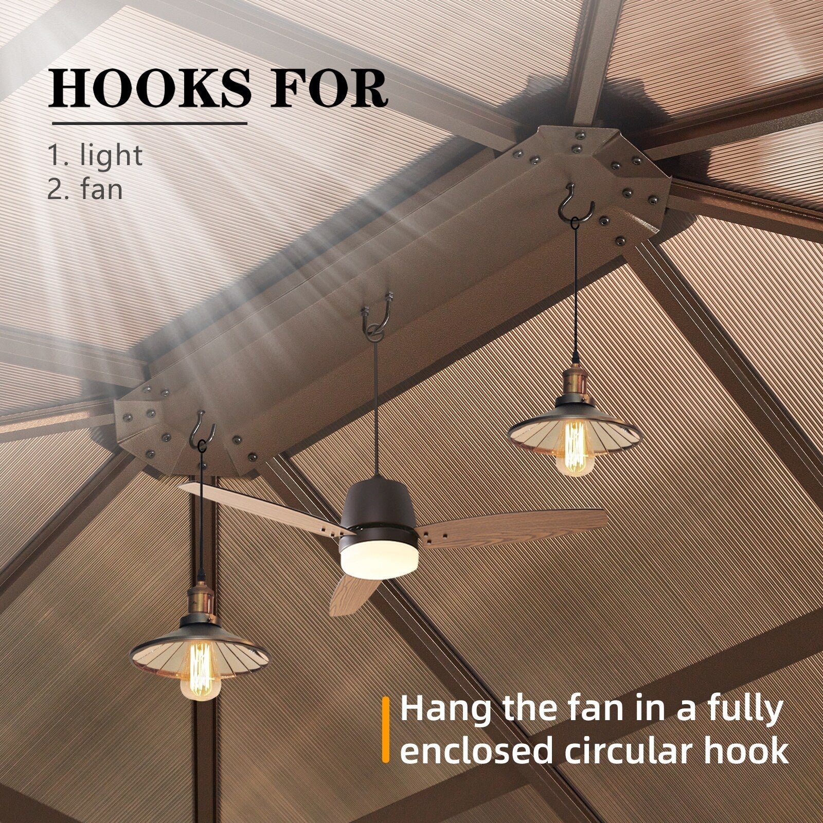 EROMMY Gazebo à toit rigide, Pergola d'extérieur avec double toit, moustiquaire et rideaux, auvent robuste pour patio, jardin, fête à la piscine