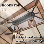 EROMMY Gazebo à toit rigide, Pergola d'extérieur avec double toit, moustiquaire et rideaux, auvent robuste pour patio, jardin, fête à la piscine