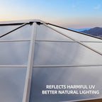 EROMMY Gazebo à toit rigide, Pergola d'extérieur avec double toit, moustiquaire et rideaux, auvent robuste pour patio, jardin, fête à la piscine