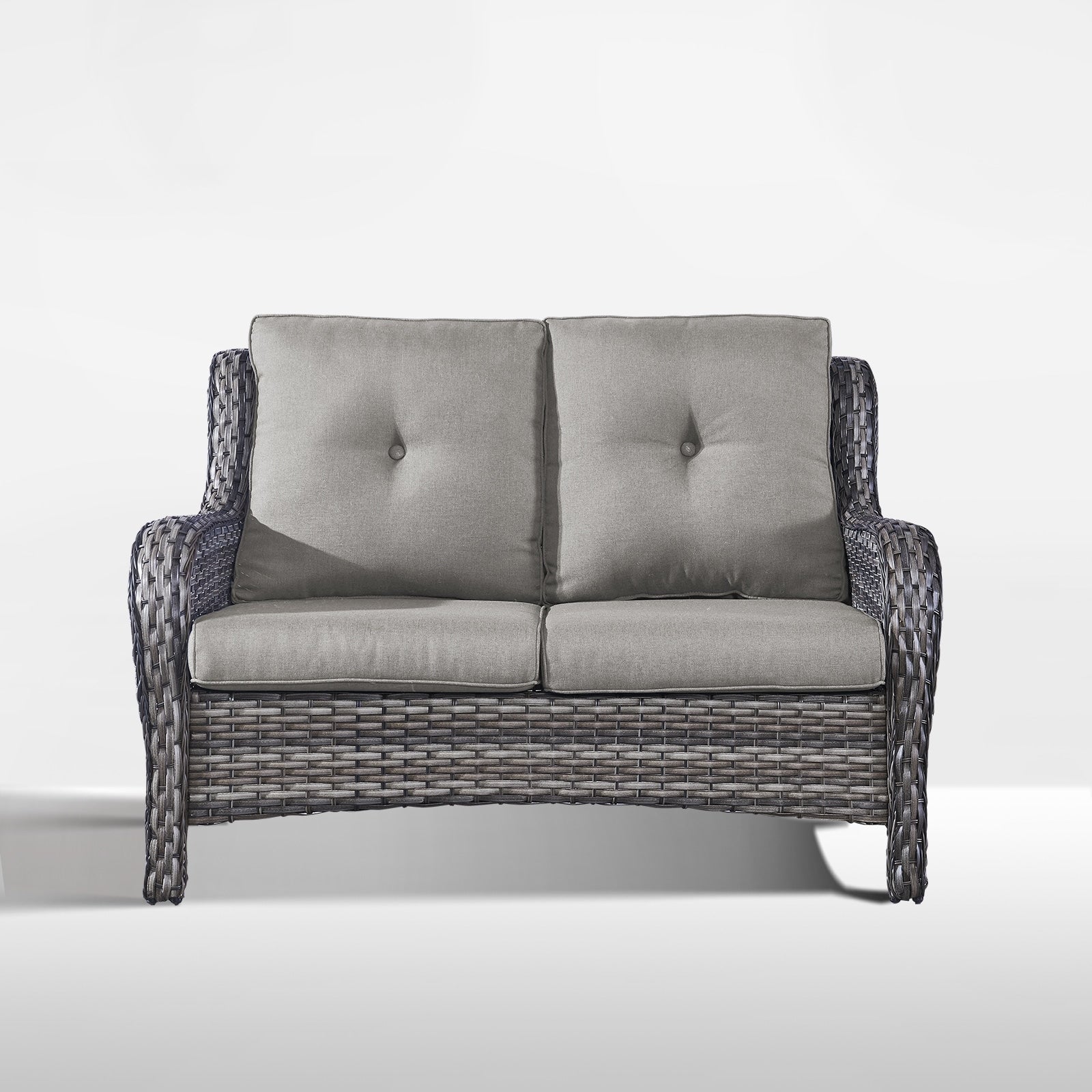 Ensemble canapé deux places d'extérieur en osier et rotin Gymojoy