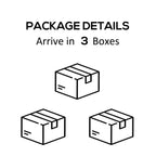 Ensemble de mobilier de patio Outsunny 5 pièces en forme de L, canapé d'angle extérieur en bois, gris