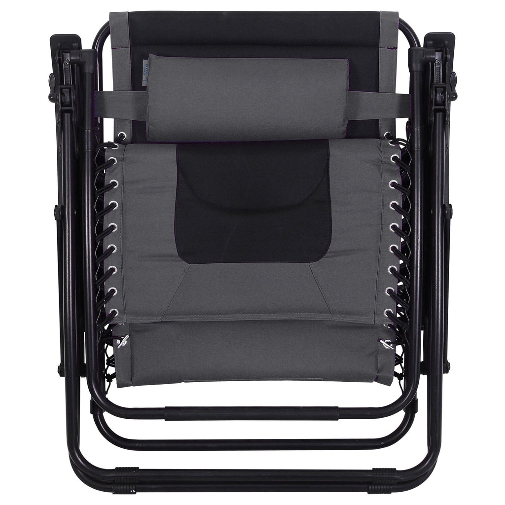 Fauteuil XL surdimensionné à dossier zéro gravité, avec accoudoirs larges, inclinable et réglable, avec porte-gobelets - N/A