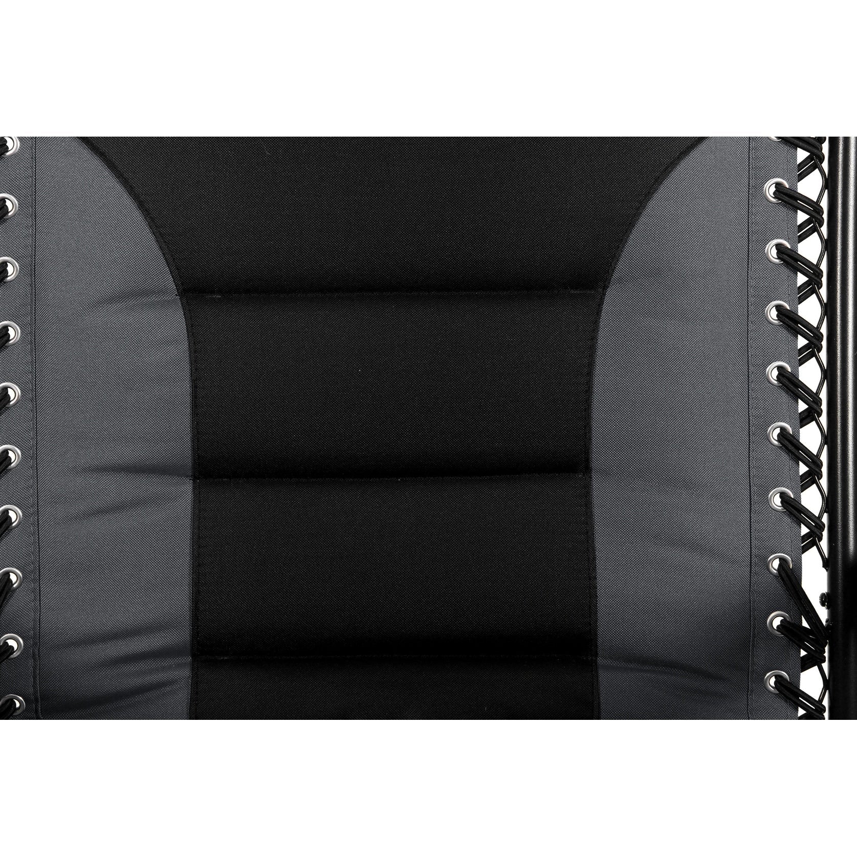 Fauteuil XL surdimensionné à dossier zéro gravité, avec accoudoirs larges, inclinable et réglable, avec porte-gobelets - N/A