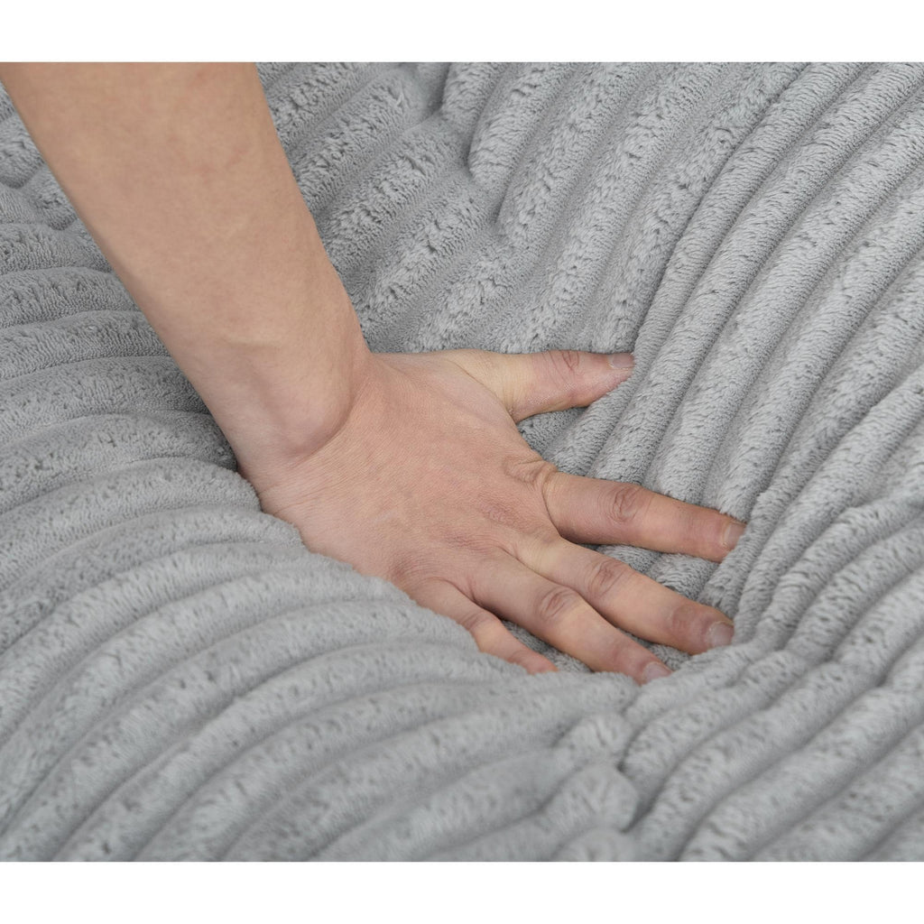 Canapé-lit surdimensionné en velours côtelé moelleux, réglable