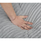 Canapé-lit surdimensionné en velours côtelé moelleux, réglable