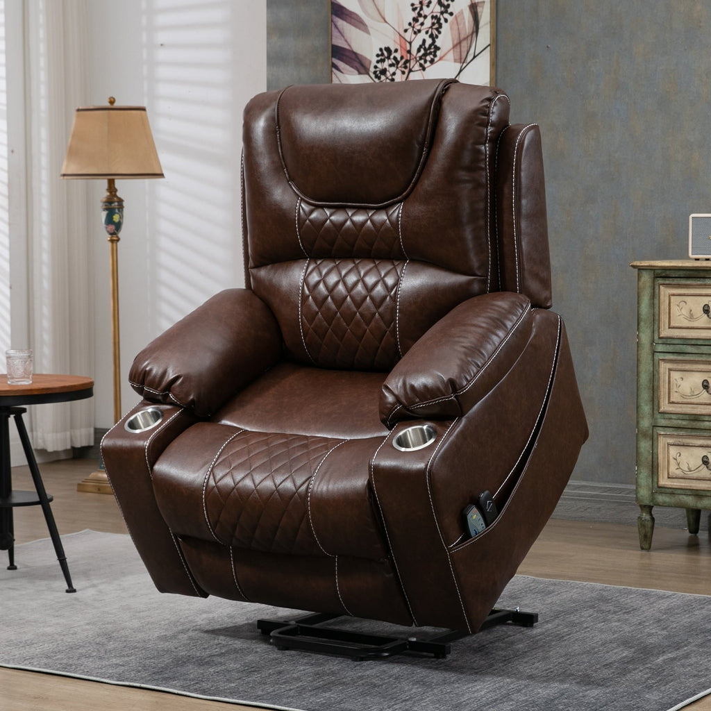 Fauteuil inclinable électrique surdimensionné, fauteuil releveur électrique pour personnes âgées, 400 lbs.