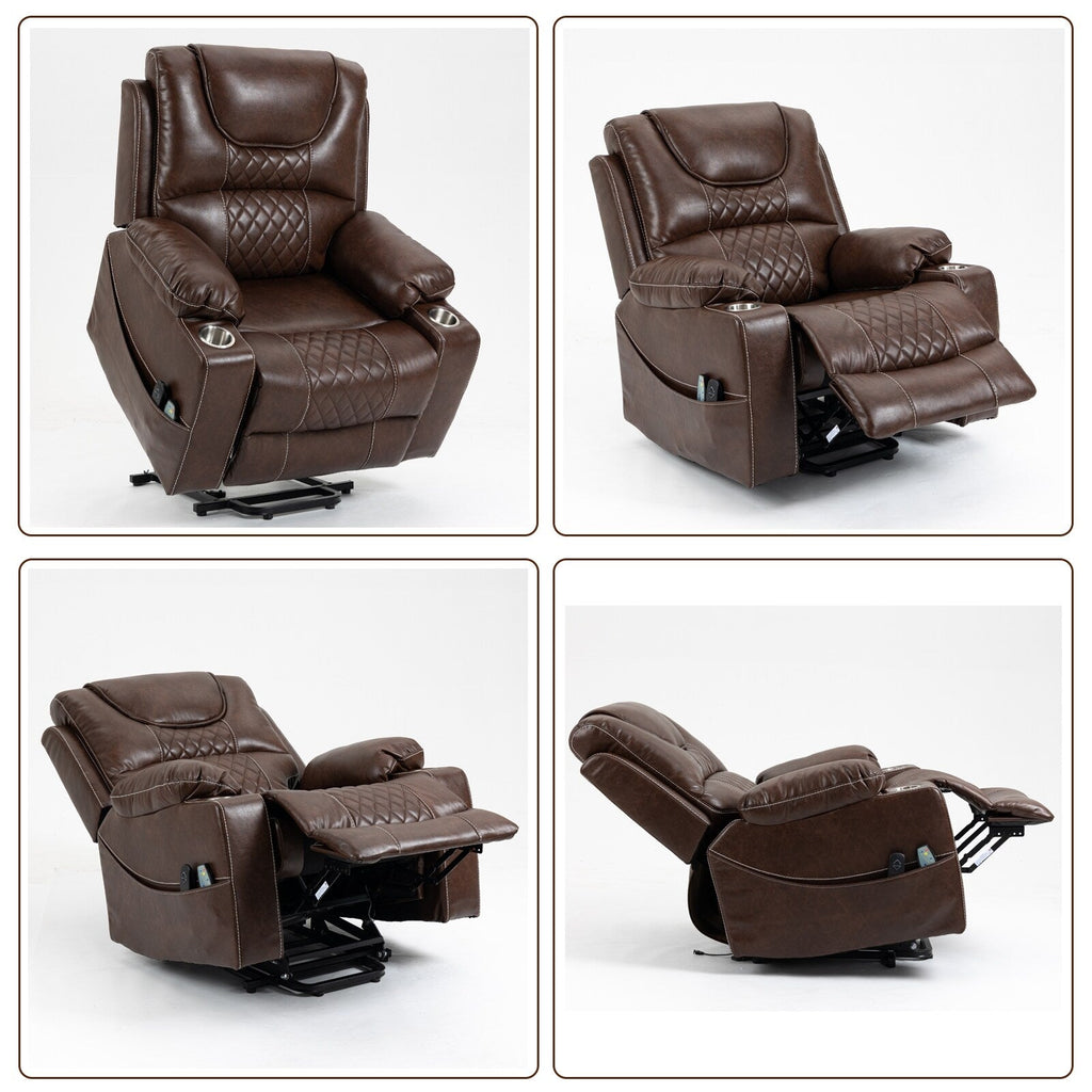 Fauteuil inclinable électrique surdimensionné, fauteuil releveur électrique pour personnes âgées, 400 lbs.