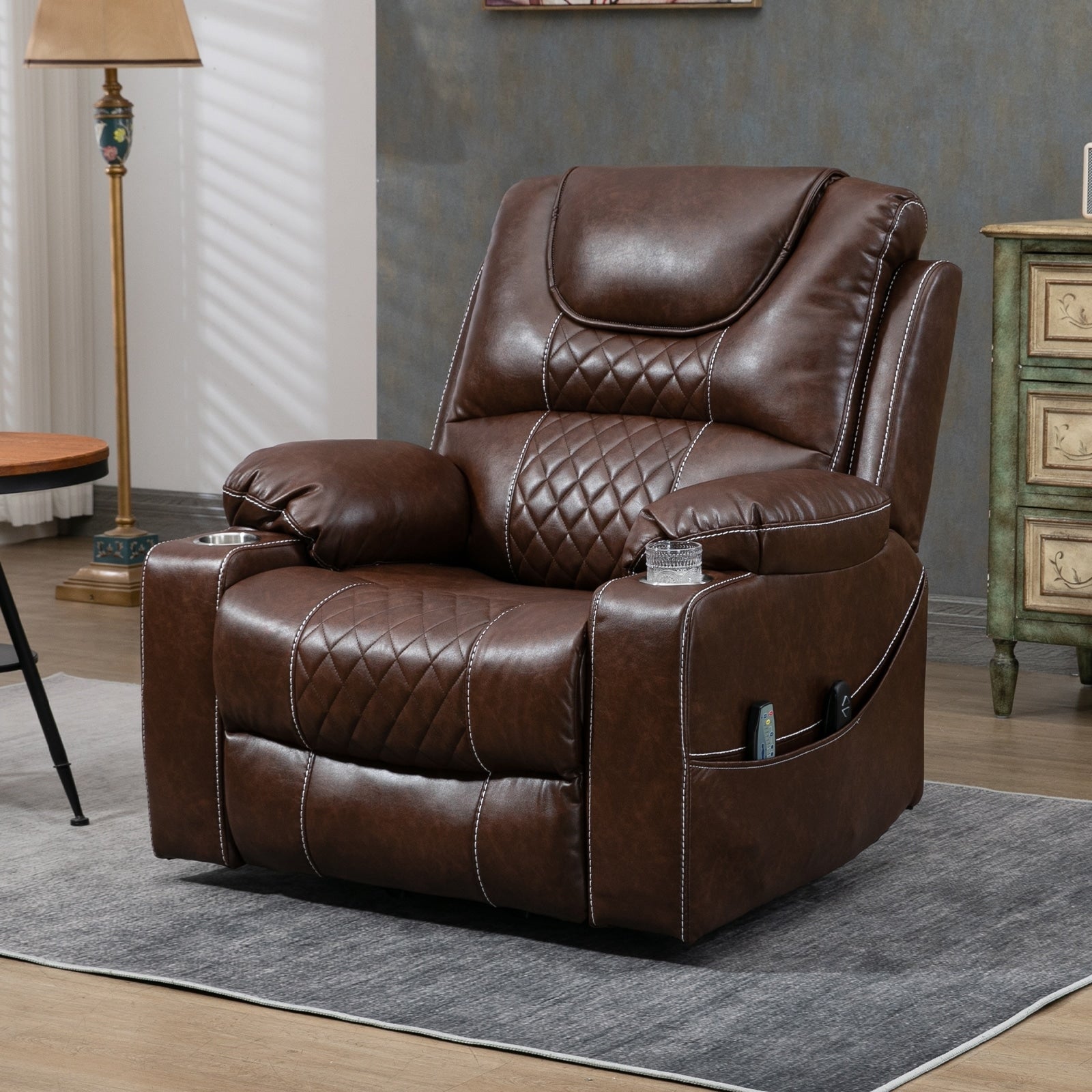 Fauteuil inclinable électrique surdimensionné, fauteuil releveur électrique pour personnes âgées, 400 lbs.