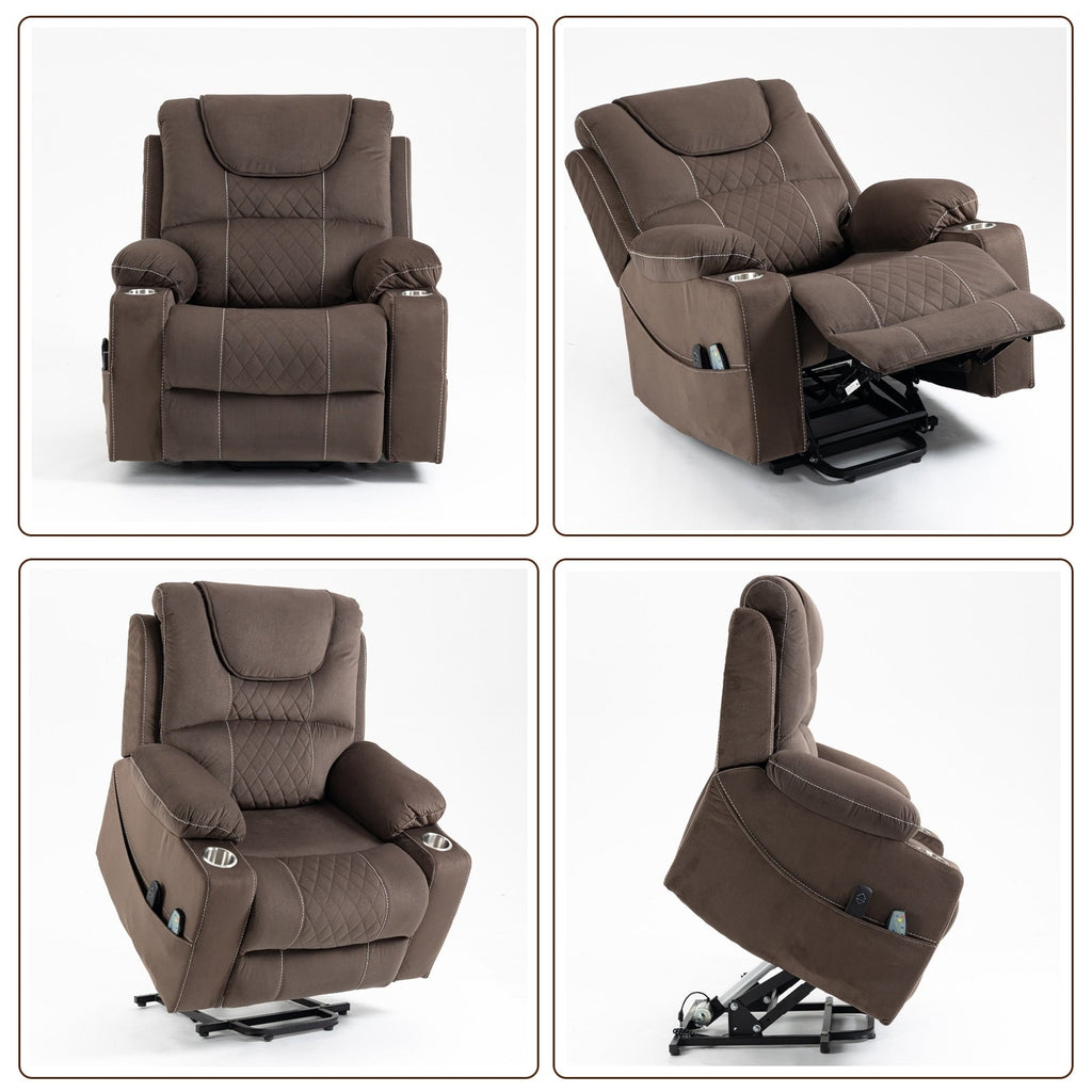 Fauteuil inclinable électrique surdimensionné, fauteuil releveur électrique pour personnes âgées, 400 lbs.