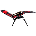 Fauteuil XL surdimensionné à dossier zéro gravité, avec accoudoirs larges, inclinable et réglable, avec porte-gobelets - N/A