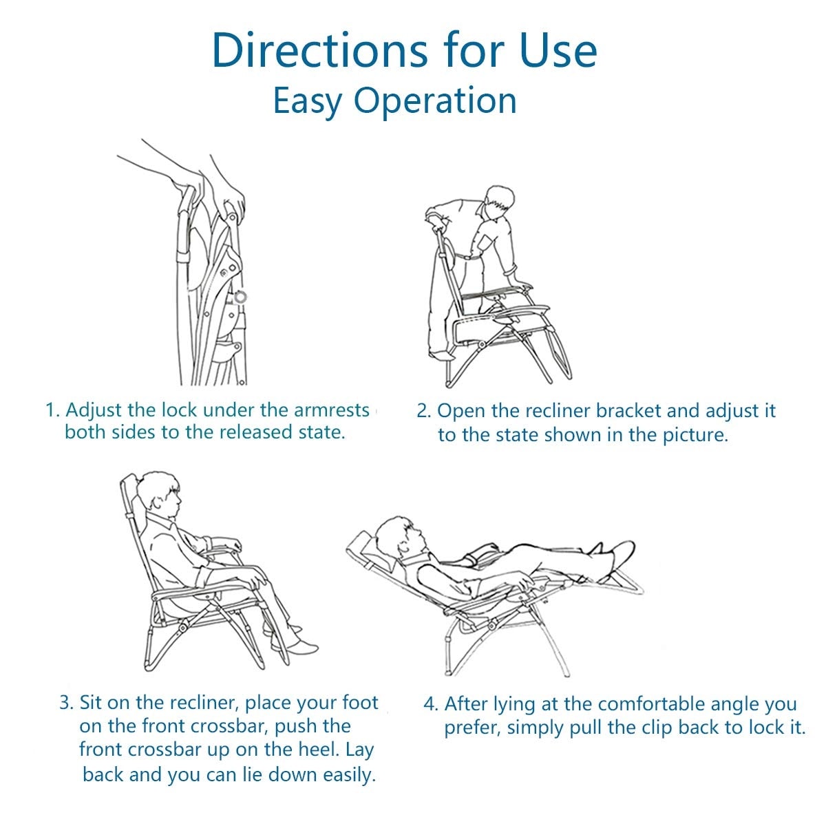 Fauteuil XL surdimensionné à dossier zéro gravité, avec accoudoirs larges, inclinable et réglable, avec porte-gobelets - N/A