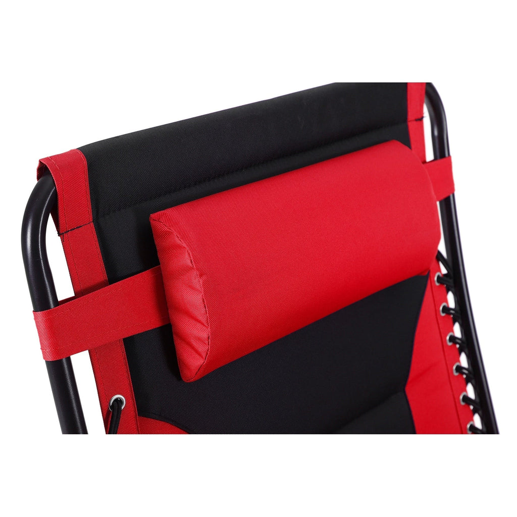 Fauteuil XL surdimensionné à dossier zéro gravité, avec accoudoirs larges, inclinable et réglable, avec porte-gobelets - N/A