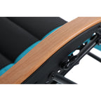 Fauteuil XL surdimensionné à dossier zéro gravité, avec accoudoirs larges, inclinable et réglable, avec porte-gobelets - N/A