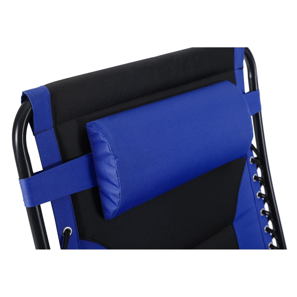 Fauteuil XL surdimensionné à dossier zéro gravité, avec accoudoirs larges, inclinable et réglable, avec porte-gobelets - N/A