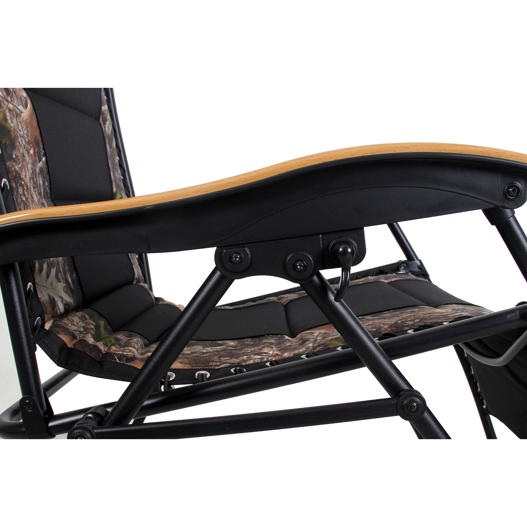 Fauteuil XL surdimensionné à dossier zéro gravité, avec accoudoirs larges, inclinable et réglable, avec porte-gobelets - N/A