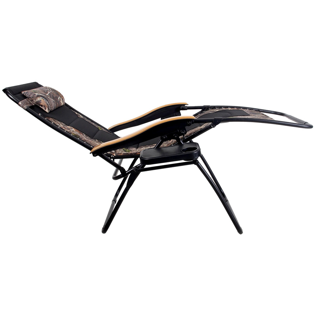 Fauteuil XL surdimensionné à dossier zéro gravité, avec accoudoirs larges, inclinable et réglable, avec porte-gobelets - N/A