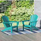 Polytrends Altura Chaise de jardin Adirondack en polyrésine, résistante aux intempéries et écologique (lot de 2)