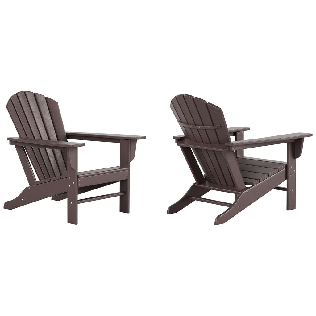 Polytrends Altura Chaise de jardin Adirondack en polyrésine, résistante aux intempéries et écologique (lot de 2)