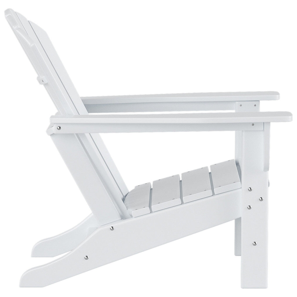 Polytrends Altura Chaise de jardin Adirondack en polyrésine, résistante aux intempéries et écologique (lot de 2)