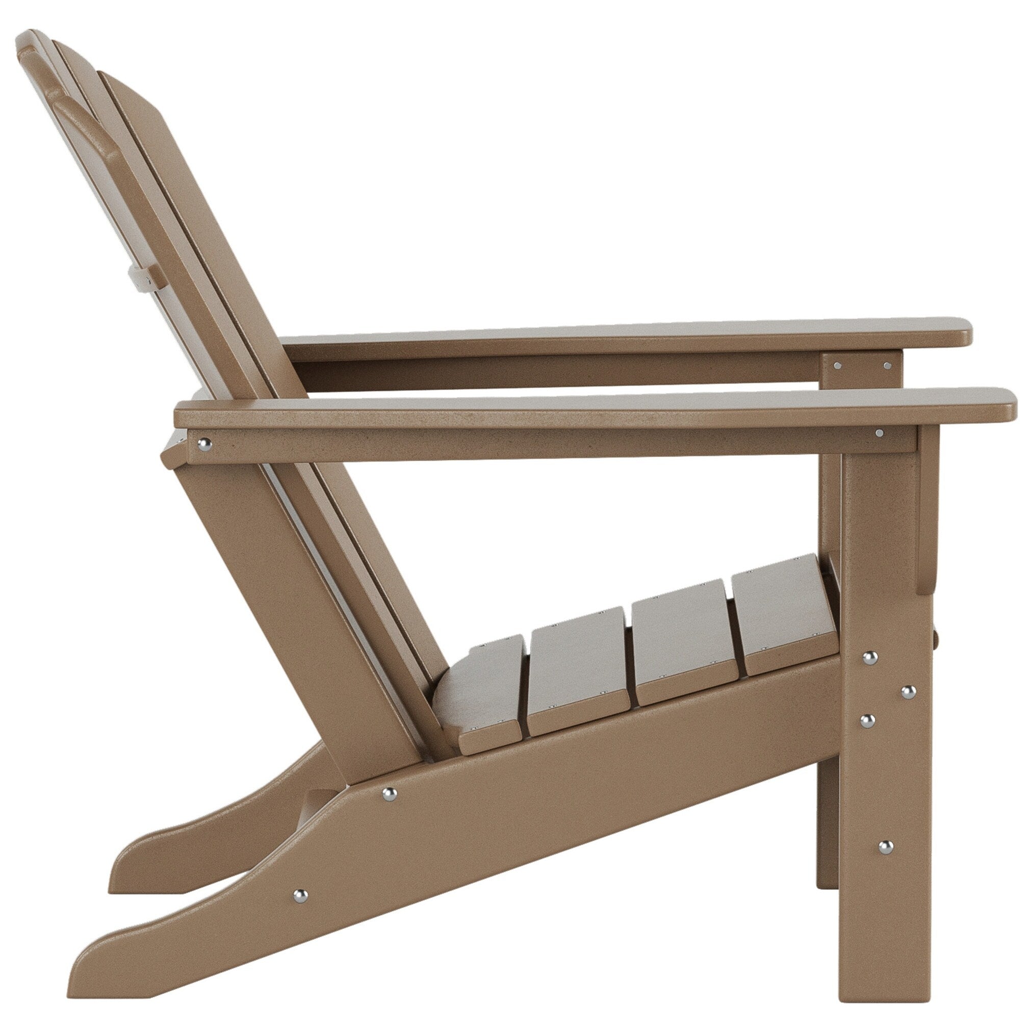 Polytrends Altura Chaise de jardin Adirondack en polyrésine, résistante aux intempéries et écologique (lot de 2)
