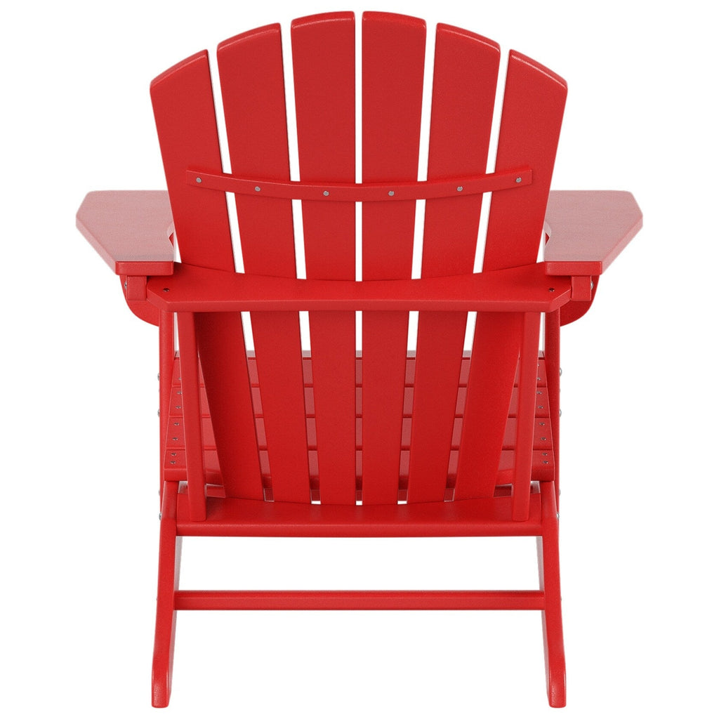 Polytrends Altura Chaise de jardin Adirondack en polyrésine, résistante aux intempéries et écologique (lot de 2)