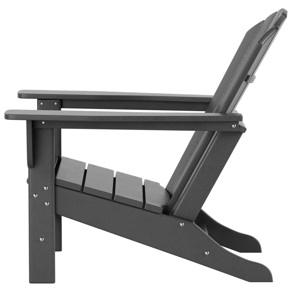 Polytrends Altura Chaise de jardin Adirondack en polyrésine, résistante aux intempéries et écologique (lot de 2)