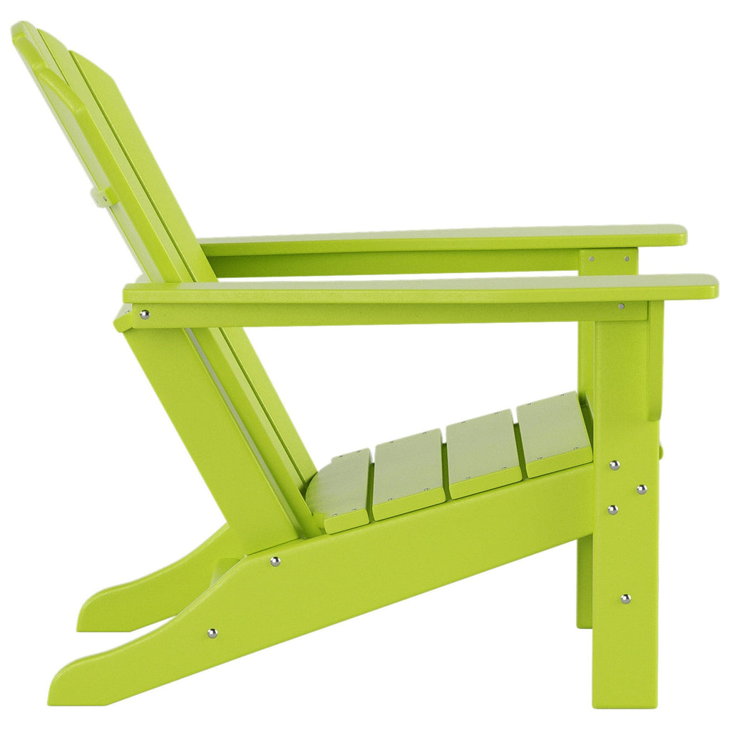 Polytrends Altura Chaise de jardin Adirondack en polyrésine, résistante aux intempéries et écologique (lot de 2)