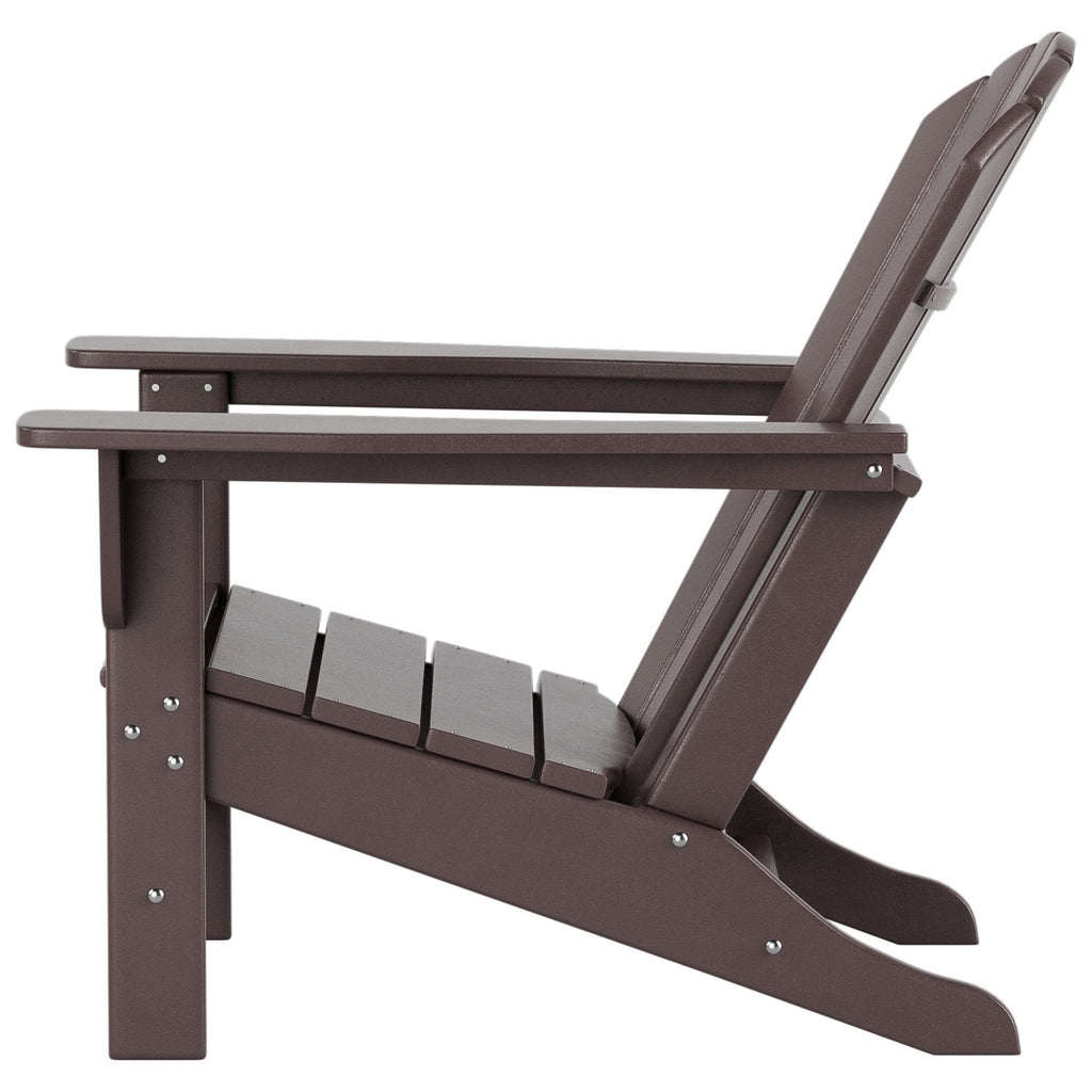 Polytrends Altura Chaise de jardin Adirondack en polyrésine, résistante aux intempéries et écologique (lot de 2)