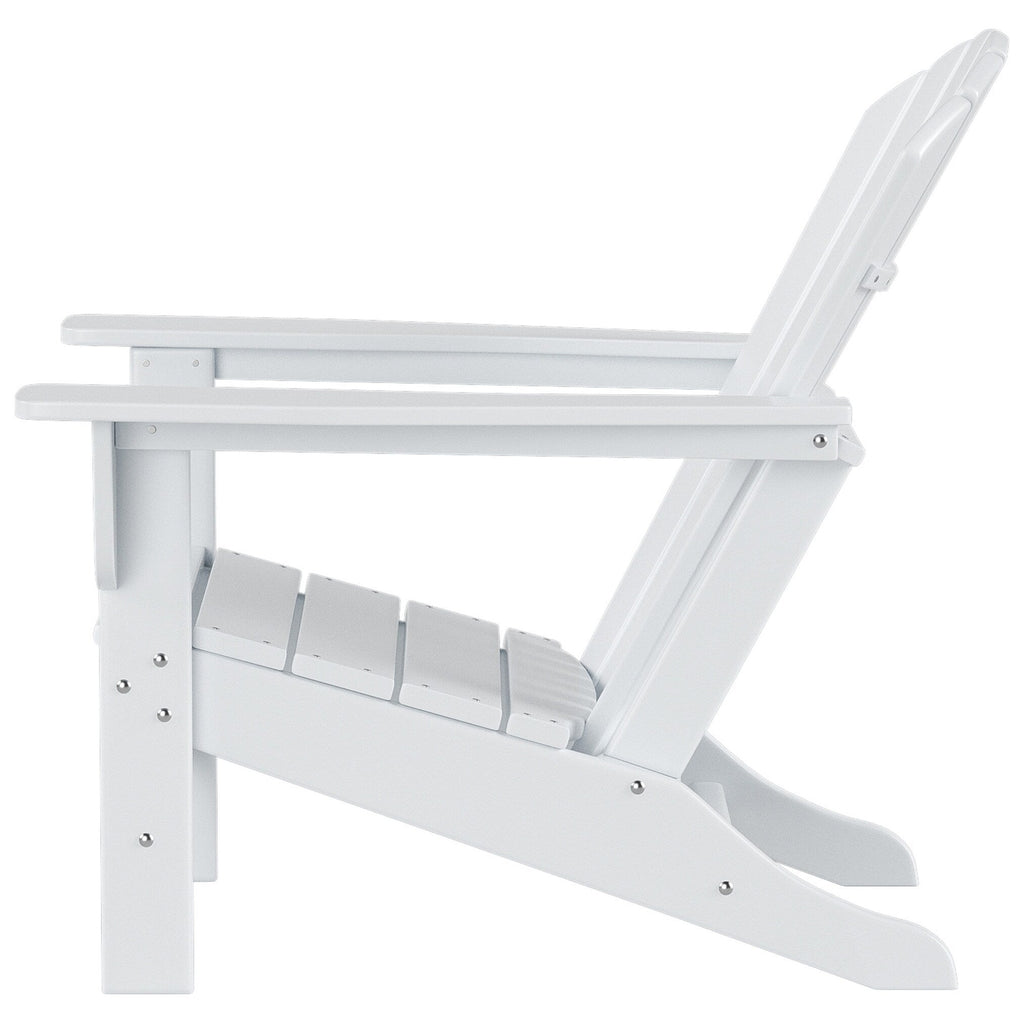 Polytrends Altura Chaise de jardin Adirondack en polyrésine, résistante aux intempéries et écologique (lot de 2)