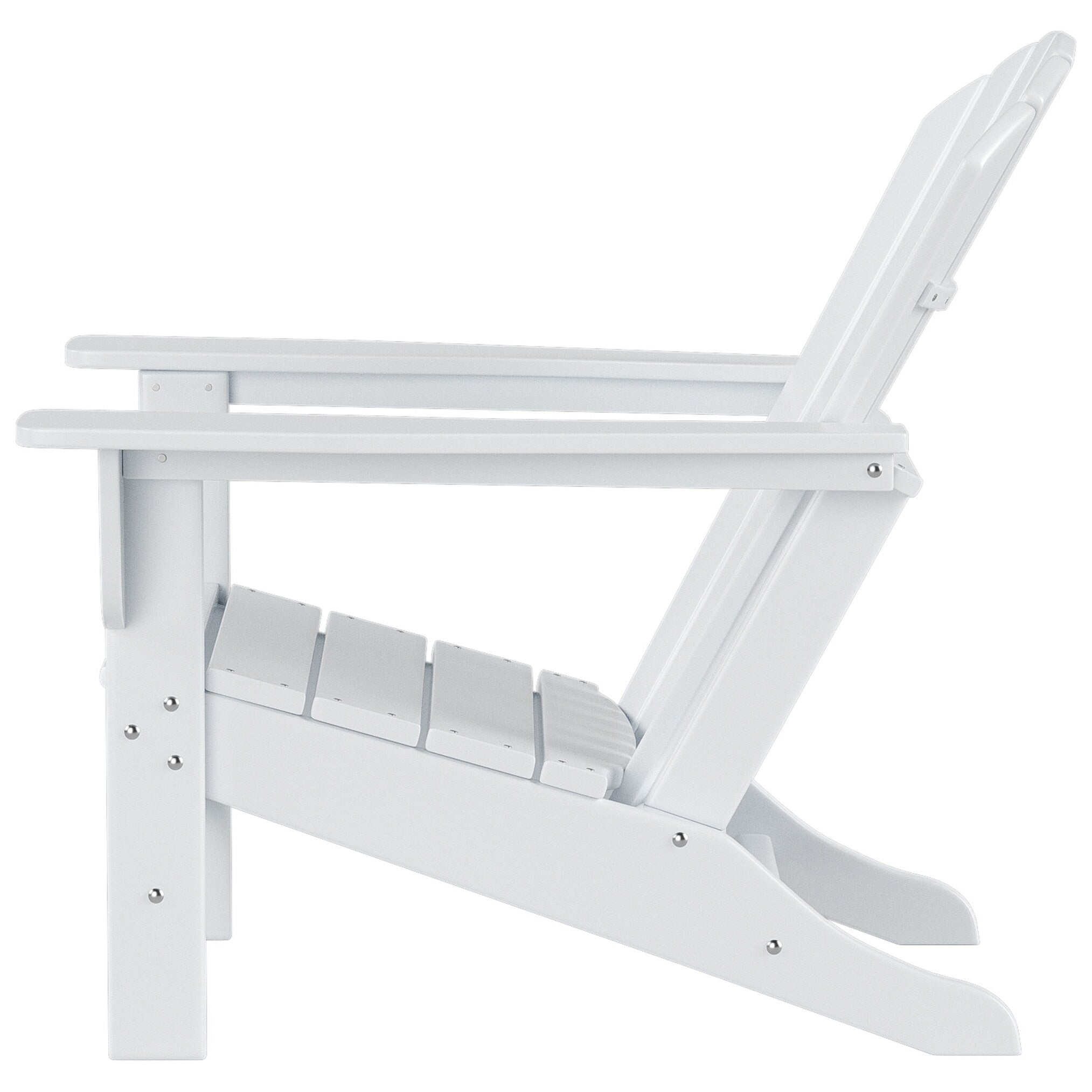 Polytrends Altura Chaise de jardin Adirondack en polyrésine, résistante aux intempéries et écologique (lot de 2)