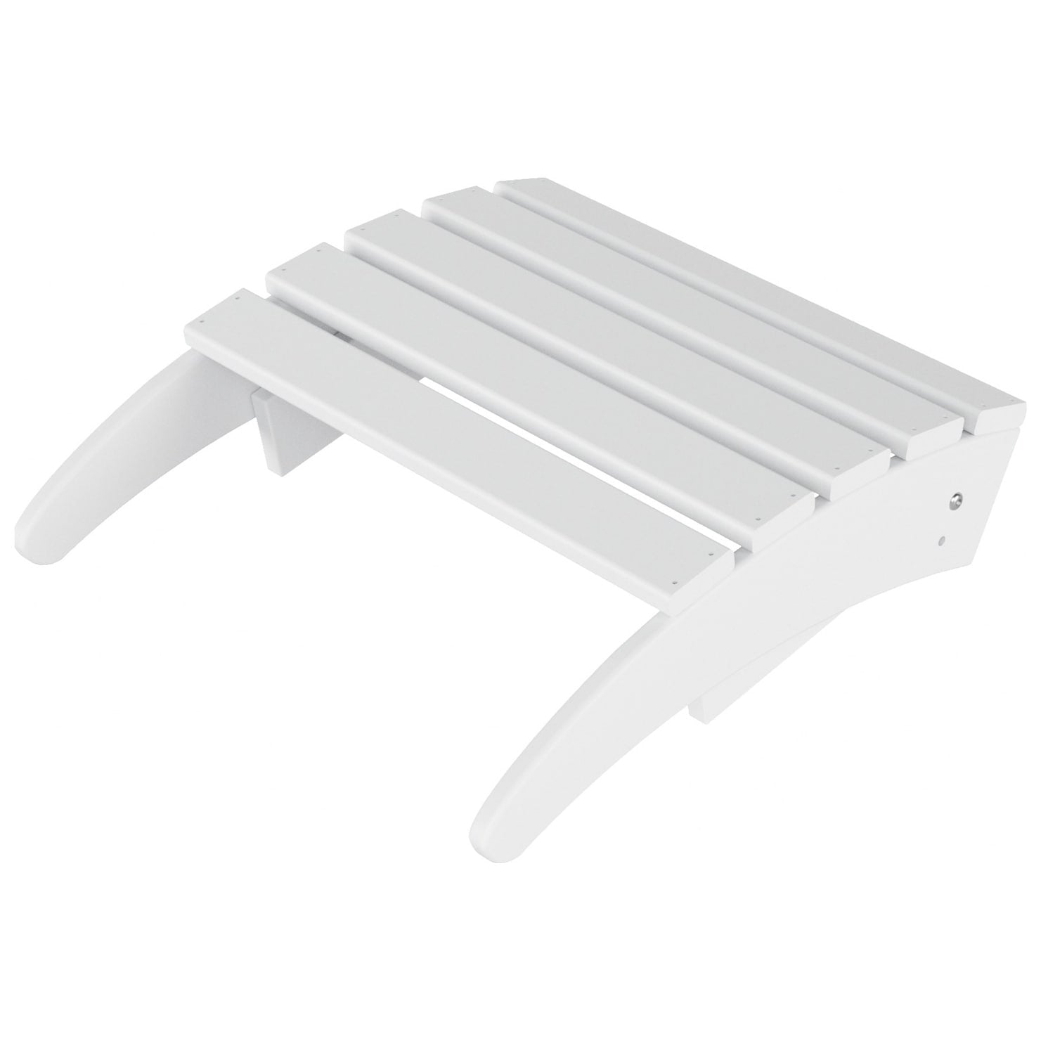 Chaise de jardin pliante Adirondack Polytrends Laguna en HDPE, résistante aux intempéries, avec pouf (ensemble 2 pièces)