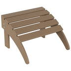 Chaise de jardin pliante Adirondack Polytrends Laguna en HDPE, résistante aux intempéries, avec pouf (ensemble 2 pièces)