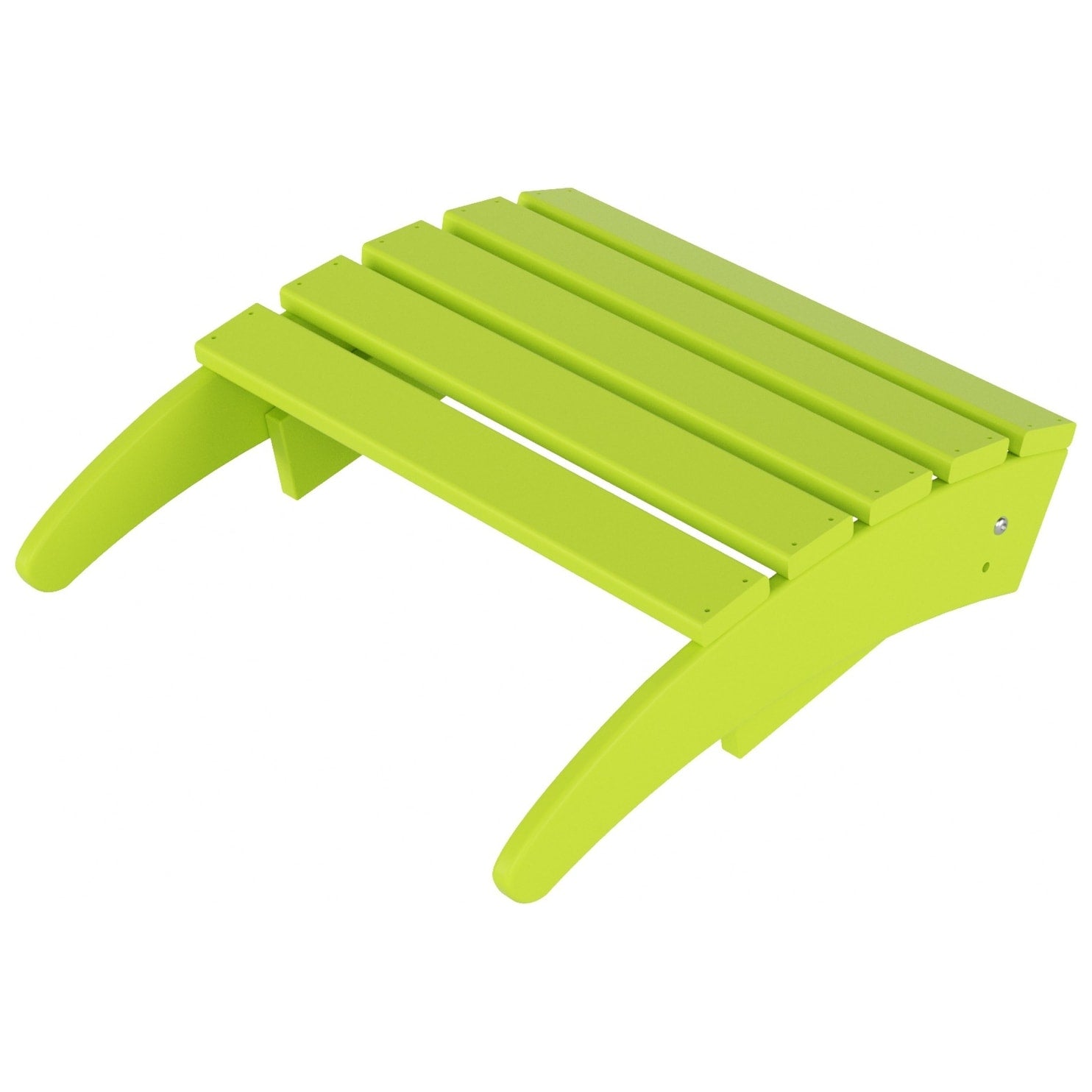 Chaise de jardin pliante Adirondack Polytrends Laguna en HDPE, résistante aux intempéries, avec pouf (ensemble 2 pièces)