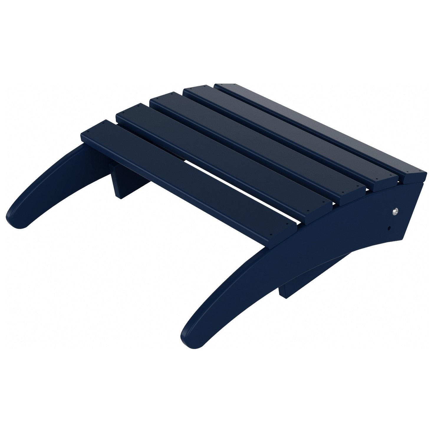 Chaise de jardin pliante Adirondack Polytrends Laguna en HDPE, résistante aux intempéries, avec pouf (ensemble 2 pièces)